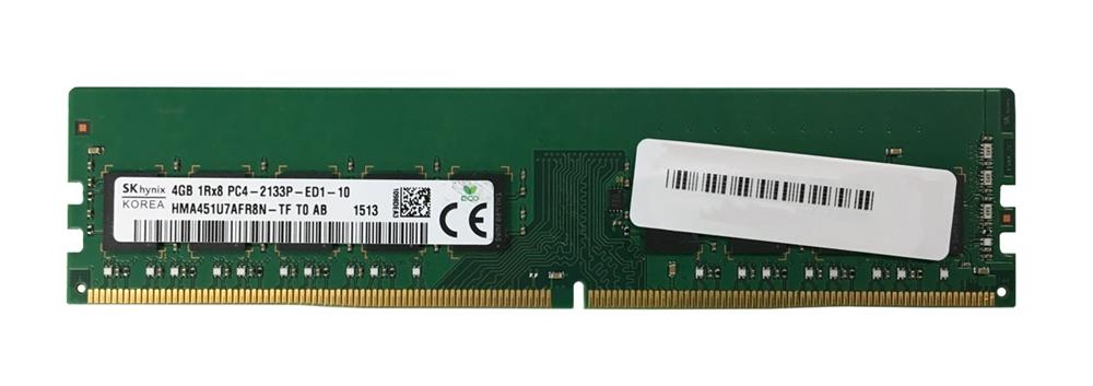 HMA451U7AFR8N-TFT0-AB Hynix 4GB PC4-17000 DDR4-2133MHz ECC Unbuffered CL15 288-Pin DIMM 1.2V Single Rank Memory Module