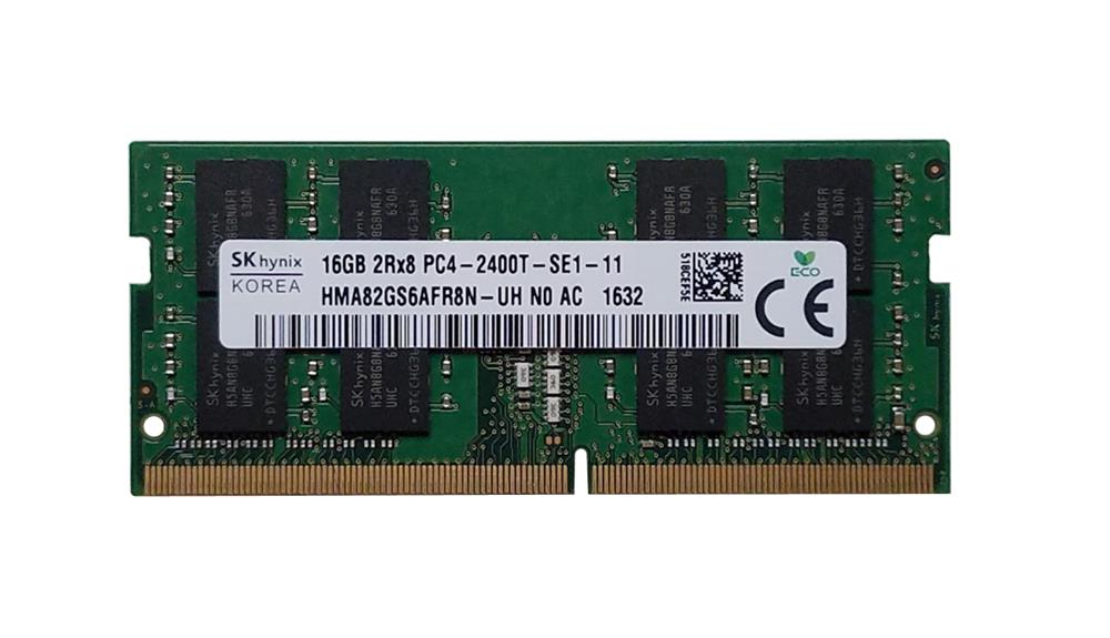 HMA82GS6AFR8N-UH Hynix 16GB PC4-19200 DDR4-2400MHz non-ECC Unbuffered CL17 260-Pin SoDimm 1.2V Dual Rank Memory Module