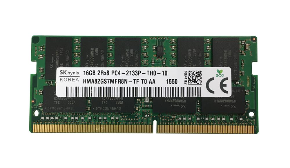 HMA82GS7MFR8N-TF Hynix 16GB PC4-17000 DDR4-2133MHz ECC Unbuffered CL15 260-Pin SoDimm 1.2V Dual Rank Memory Module