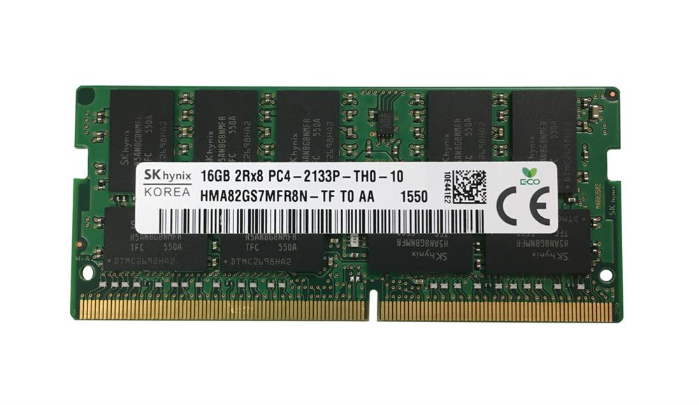 HMA82GS7MFR8N-TFT0 Hynix 16GB PC4-17000 DDR4-2133MHz ECC Unbuffered CL15 260-Pin SoDimm 1.2V Dual Rank Memory Module