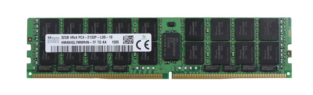 HMA84GL7MMR4N-TFTD-AA Hynix 32GB PC4-17000 DDR4-2133MHz Registered ECC CL15 288-Pin Load Reduced DIMM 1.2V Quad Rank Memory Module