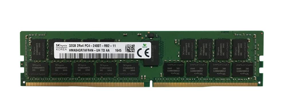 HMA84GR7AFR4N-UHTD Hynix 32GB PC4-19200 DDR4-2400MHz Registered ECC CL17 288-Pin DIMM 1.2V Dual Rank Memory Module