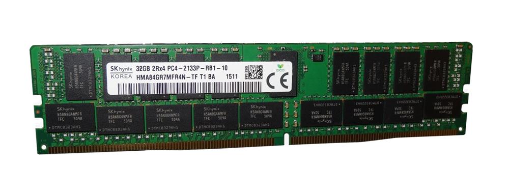 HMA84GR7MFR4N-TFT1 Hynix 32GB PC4-17000 DDR4-2133MHz ECC Registered CL15 288-Pin DIMM 1.2V Dual Rank Memory Module
