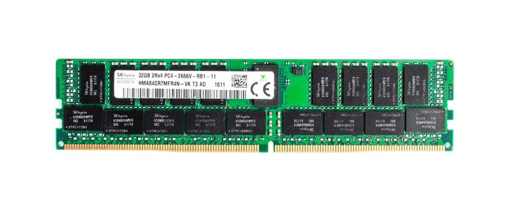 HMA84GR7MFR4N-VKT3-AD Hynix 32GB PC4-21300 DDR4-2666MHz Registered ECC CL19 288-Pin DIMM 1.2V Dual Rank Memory Module