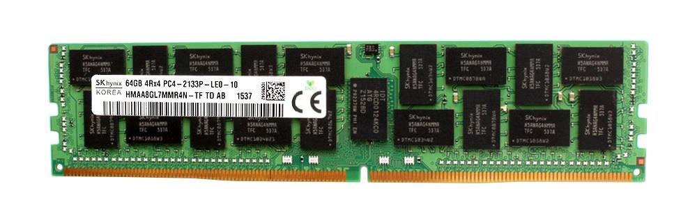 HMAA8GL7MMR4N-TFTD Hynix 64GB PC4-17000 DDR4-2133MHz Registered ECC CL15 288-Pin Load Reduced DIMM 1.2V Quad Rank Memory Module