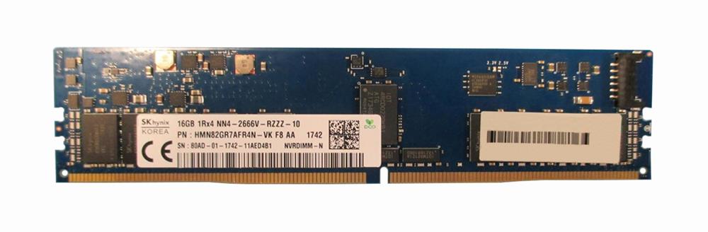 HMN82GR7AFR4N-VK Hynix 16GB PC4-21300 DDR4-2666MHz Registered ECC CL19 288-Pin NVDIMM 1.2V Single Rank Memory Module