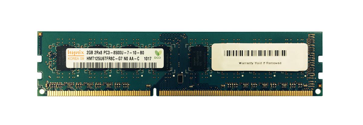 HMT125U6TFR8C-G7N0-AA-C Hynix 2GB PC3-8500 DDR3-1066MHz non-ECC Unbuffered CL7 240-Pin DIMM Dual Rank Memory Module
