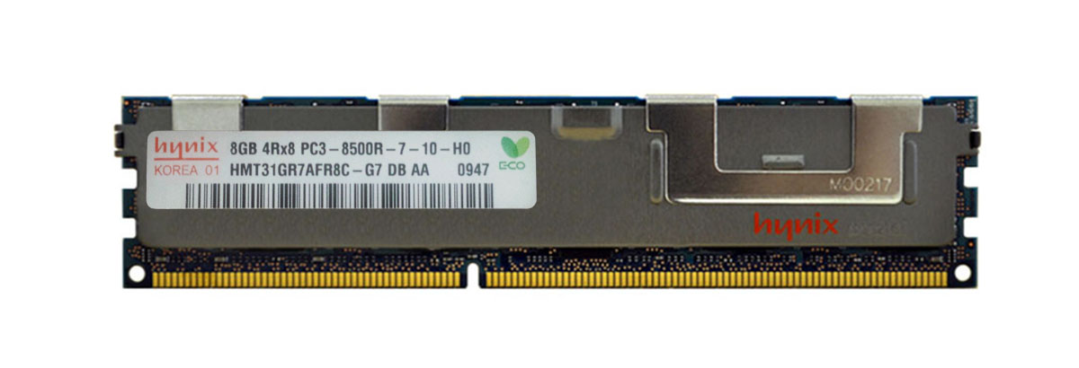 HMT31GR7BFR8C-G7DB Hynix 8GB PC3-8500 DDR3-1066MHz ECC Registered CL7 240-Pin DIMM Quad Rank Memory Module