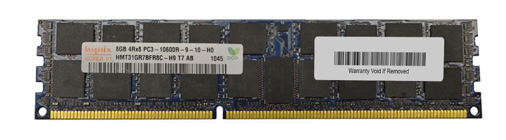 HMT31GR7BFR8C-H9T7-AB Hynix 8GB PC3-10600 DDR3-1333MHz ECC Registered CL9 240-Pin DIMM Quad Rank Memory Module