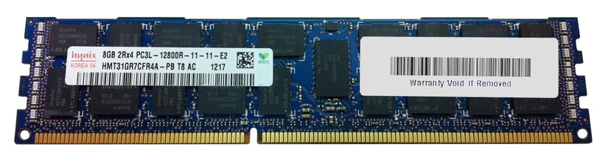 HMT31GR7CFR4A-PB Hynix 8GB PC3-12800 DDR3-1600MHz ECC Registered CL11 240-Pin DIMM 1.35V Low Voltage Dual Rank Memory Module