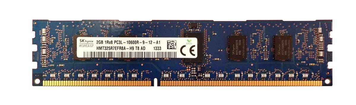 HMT325R7EFR8A-H9T8 Hynix 2GB PC3-10600 DDR3-1333MHz ECC Registered CL9 240-Pin DIMM 1.35V Low Voltage Single Rank Memory Module