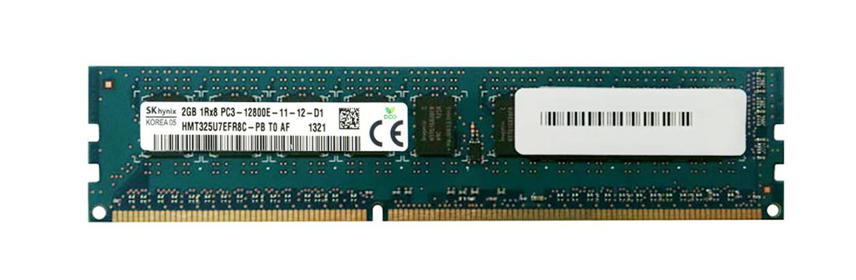 HMT325U7EFR8C-PBT0 Hynix 2GB PC3-12800 DDR3-1600MHz ECC Unbuffered CL11 240-Pin DIMM Single Rank Memory Module