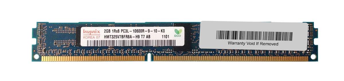 HMT325V7BFR8A-H9 Hynix 2GB PC3-10600 DDR3-1333MHz ECC Registered CL9 240-Pin DIMM 1.35V Low Voltage Very Low Profile (VLP) Single Rank Memory Module