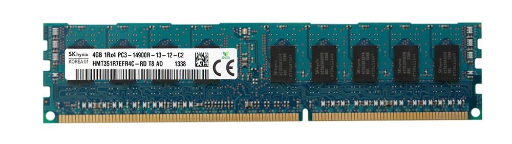 HMT351R7EFR4C-RDT8 Hynix 4GB PC3-14900 DDR3-1866MHz ECC Registered CL13 240-Pin DIMM Single Rank Memory Module