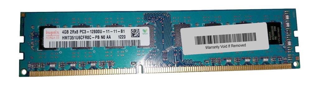 HMT351U6CFR8C-PBN0-AA Hynix 4GB PC3-12800 DDR3-1600MHz non-ECC Unbuffered CL11 240-Pin DIMM Dual Rank Memory Module