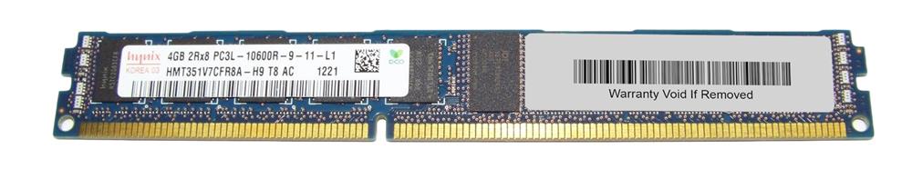 HMT351V7CFR8A-H9T8 Hynix 4GB PC3-10600 DDR3-1333MHz ECC Registered CL9 240-Pin DIMM 1.35V Low Voltage Very Low Profile (VLP) Dual Rank Memory Module