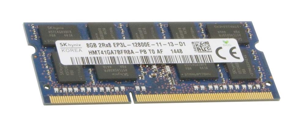 HMT41GA7BFR8A-PB Hynix 8GB PC3-12800 DDR3-1600MHz ECC Unbuffered CL11 204-Pin SoDimm 1.35V Low Voltage Dual Rank Memory Module