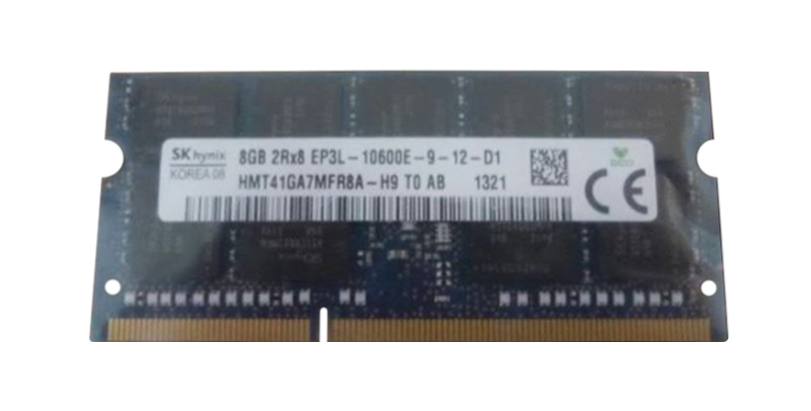 HMT41GA7MFR8A-H9T0-AB Hynix 8GB PC3-10600 DDR3-1333MHz ECC Unbuffered CL9 204-Pin SoDimm 1.35V Low Voltage Dual Rank Memory Module