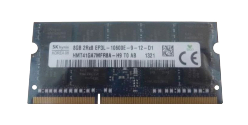 HMT41GA7MFR8A-H9T0 Hynix 8GB PC3-10600 DDR3-1333MHz ECC Unbuffered CL9 204-Pin SoDimm 1.35V Low Voltage Dual Rank Memory Module