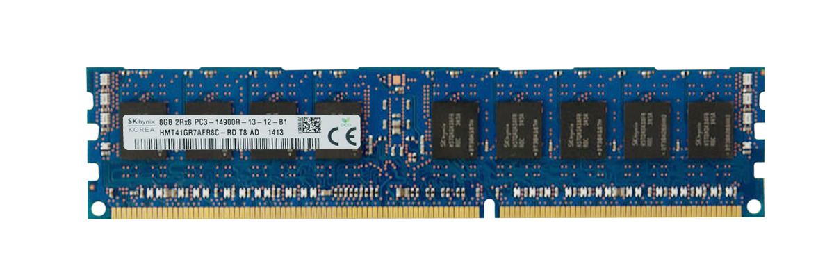 HMT41GR7AFR8C-RDT8-AD Hynix 8GB PC3-14900 DDR3-1866MHz ECC Registered CL13 240-Pin DIMM Dual Rank Memory Module