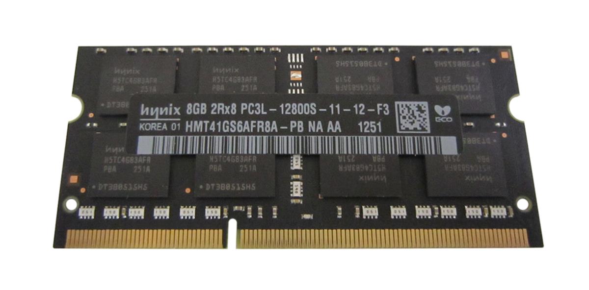 HMT41GS6AFR8A-PBNA Hynix 8GB PC3-12800 DDR3-1600MHz non-ECC Unbuffered CL11 204-Pin SoDimm 1.35V Low Voltage Dual Rank Memory Module