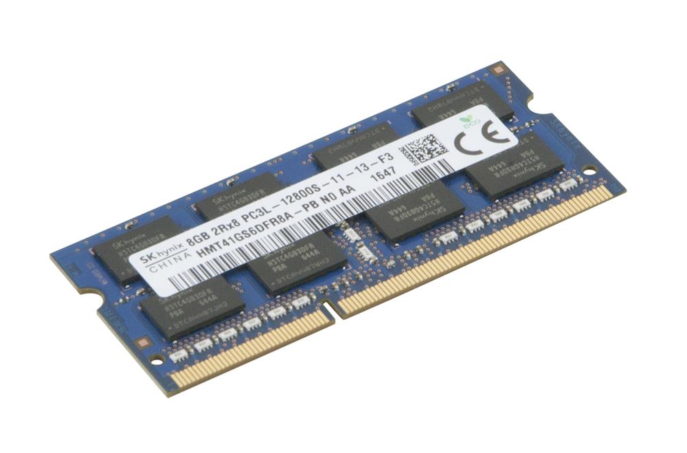 HMT41GS6DFR8A-PB Hynix 8GB PC3-12800 DDR3-1600MHz non-ECC Unbuffered CL11 204-Pin SoDimm 1.35V Low Voltage Dual Rank Memory Module
