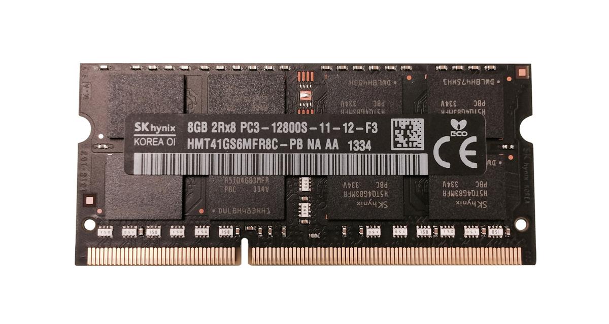 HMT41GS6MFR8C-PB Hynix 8GB PC3-12800 DDR3-1600MHz non-ECC Unbuffered CL11 204-Pin SoDimm Dual Rank Memory Module