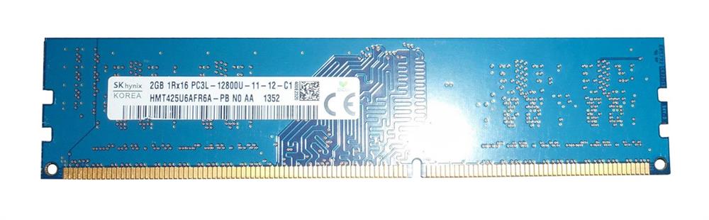 HMT425U6AFR6A-PBN0 Hynix 2GB PC3-12800 DDR3-1600MHz non-ECC Unbuffered CL11 240-Pin DIMM 1.35V Low Voltage Single Rank Memory Module