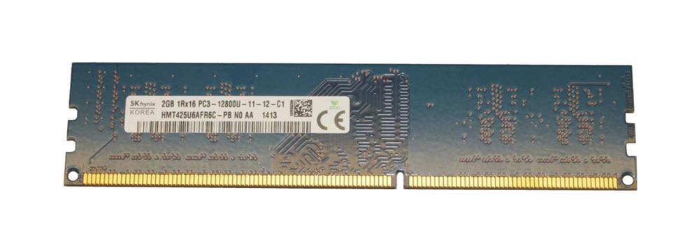 HMT425U6AFR6C-PB Hynix 2GB PC3-12800 DDR3-1600MHz non-ECC Unbuffered CL11 240-Pin DIMM Single Rank Memory Module