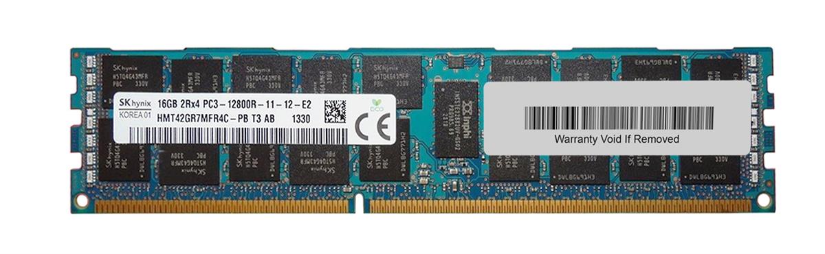 HMT42GR7MFR4A-PBT3-AB Hynix 16GB PC3-12800 DDR3-1600MHz ECC Registered CL11 240-Pin DIMM 1.35V Low Voltage Dual Rank Memory Module