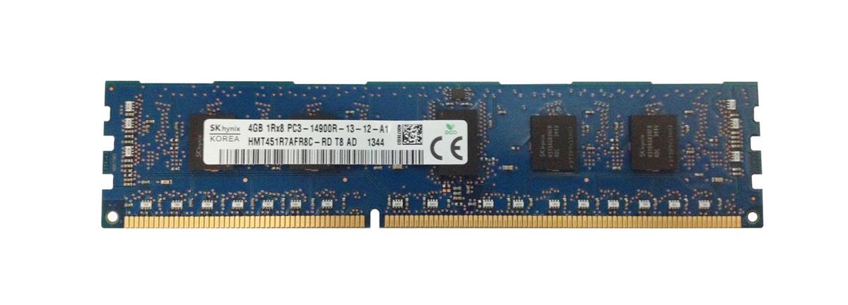 HMT451R7AFR8C-RDT8-AD Hynix 4GB PC3-14900 DDR3-1866MHz ECC Registered CL13 240-Pin DIMM Single Rank Memory Module