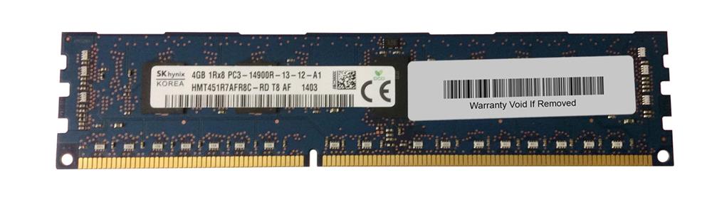 HMT451R7AFR8C-RDT8-AF Hynix 4GB PC3-14900 DDR3-1866MHz ECC Registered CL13 240-Pin DIMM Single Rank Memory Module
