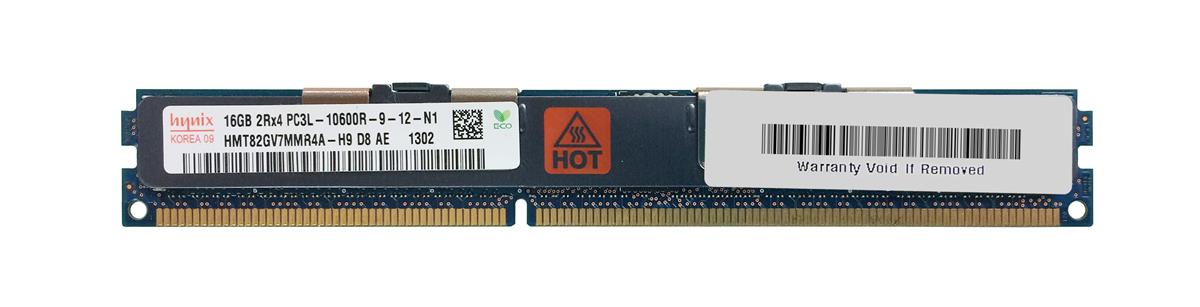 HMT82GV7MMR4A-H9D8 Hynix 16GB PC3-10600 DDR3-1333MHz ECC Registered CL9 240-Pin DIMM 1.35V Low Voltage Very Low Profile (VLP) Dual Rank Memory Module