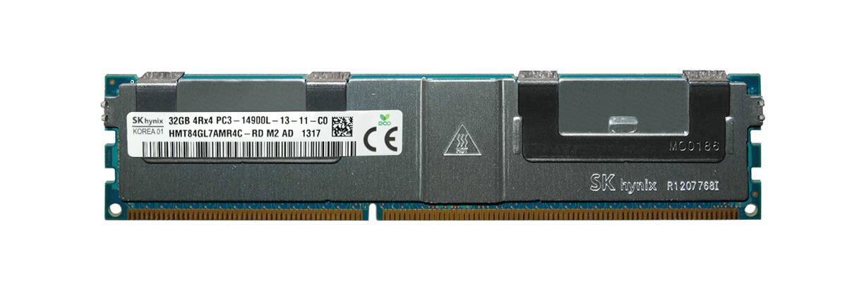 HMT84GL7AMR4C-RDM2-AD Hynix 32GB PC3-14900 DDR3-1866MHz ECC Registered CL13 240-Pin Load Reduced DIMM Quad Rank Memory Module