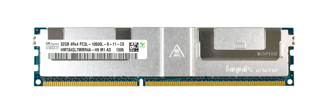HMT84GL7MMR4A-H9 Hynix 32GB PC3-10600 DDR3-1333MHz ECC Registered CL9 240-Pin Load Reduced DIMM 1.35V Low Voltage Quad Rank Memory Module