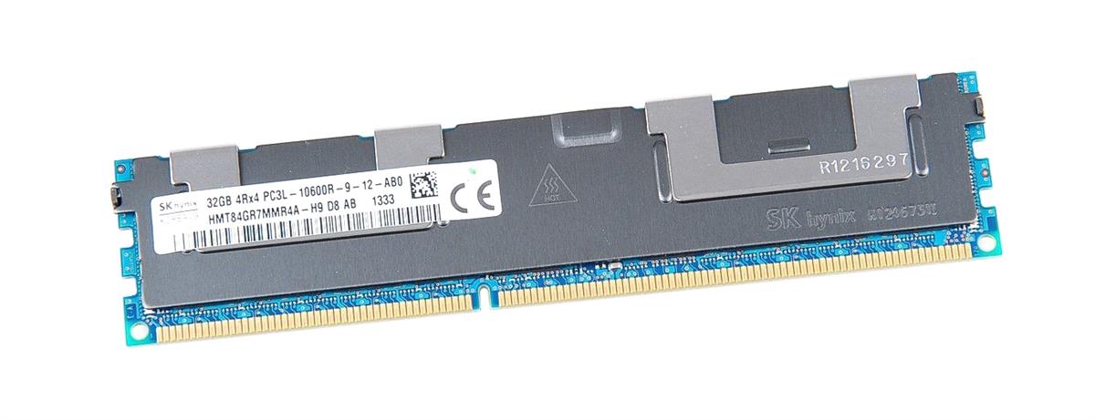HMT84GR7MMR4A-H9D8-AB Hynix 32GB PC3-10600 DDR3-1333MHz ECC Registered CL9 240-Pin DIMM 1.35V Low Voltage Quad Rank Memory Module