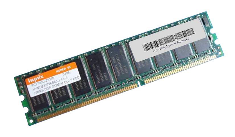 HYMD232726B8J-J-AA-A Hynix 256MB PC2700 DDR-333MHz ECC Unbuffered CL2.5 184-Pin DIMM Memory Module