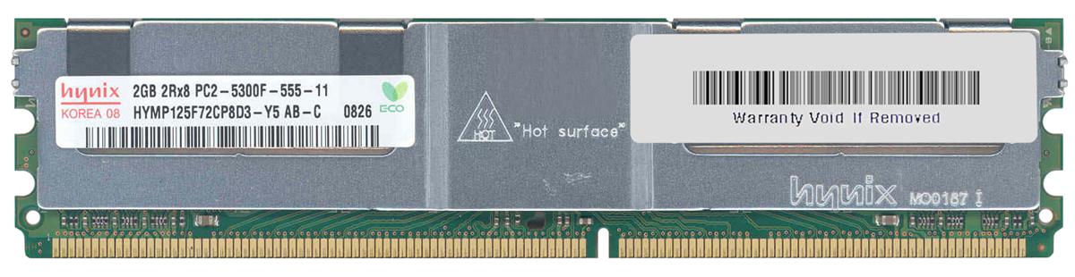 HYMP125F72CP8D3-Y5-AB Hynix 2GB PC2-5300 DDR2-667MHz ECC Fully Buffered CL5 240-Pin DIMM Dual Rank Memory Module