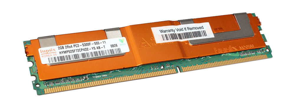 HYMP525F72CP4D2-Y5-AB-T Hynix 2GB PC2-5300 DDR2-667MHz ECC Fully Buffered CL5 240-Pin DIMM Dual Rank Memory Module