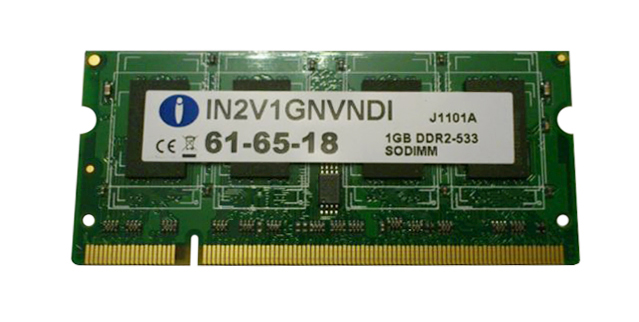 IN2V1GNVNDI Integral 1GB PC2-4200 DDR2-533MHz non-ECC Unbuffered CL4 200-Pin SoDimm Single Rank Memory Module