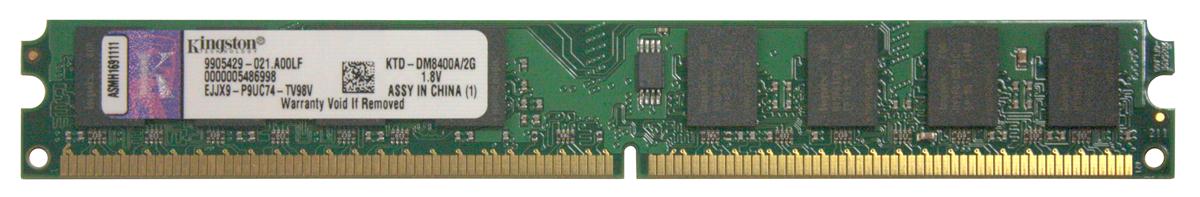 KTD-DM8400A/2G Kingston 2GB PC2-4200 DDR2-533MHz non-ECC Unbuffered CL4 240-Pin DIMM Memory Module for Dell A0515351