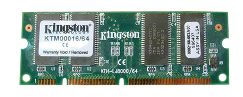 KTM00016/64 Kingston 64MB SDRAM PC66 66MHz Non-ECC Unbuffered 3.3V 100-Pin DIMM Memory Module For Lexmark 5K00017