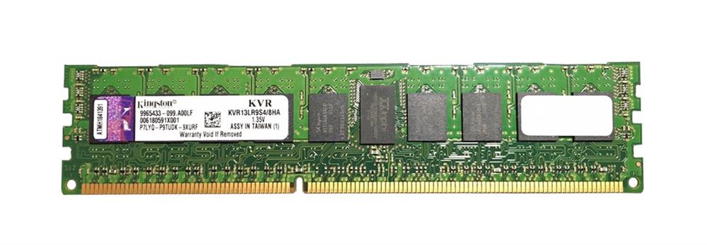 KVR13LR9S4/8HA Kingston 8GB PC3-10600 DDR3-1333MHz ECC Registered CL9 240-Pin DIMM 1.35V Low Voltage Single Rank x4 Memory Module (Hynix A) w/TS
