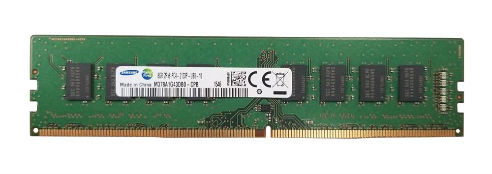 M378A1G43DB0-CPB Samsung 8GB PC4-17000 DDR4-2133MHz non-ECC Unbuffered CL15 288-Pin DIMM 1.2V Dual Rank Memory Module