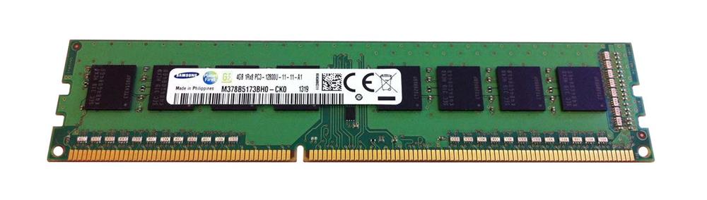 M378B5173BH0-CK0 Samsung 4GB PC3-12800 DDR3-1600MHz non-ECC Unbuffered CL11 240-Pin DIMM Single Rank Memory Module