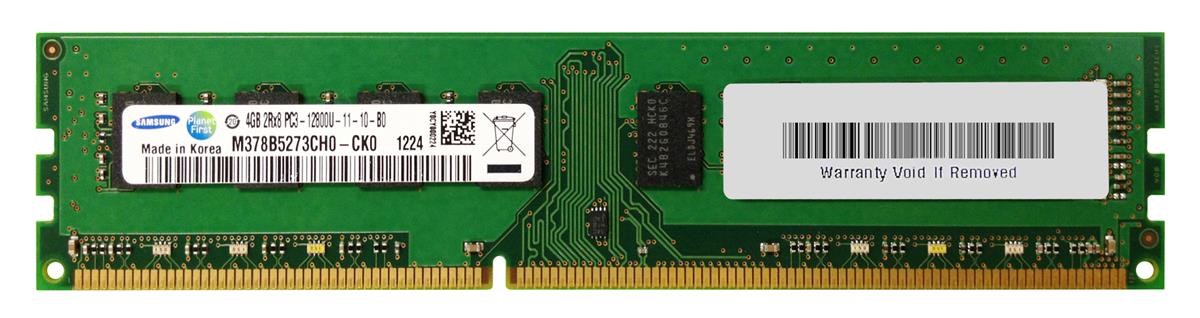M378B5273CH0-CK0 Samsung 4GB PC3-12800 DDR3-1600MHz non-ECC Unbuffered CL11 240-Pin DIMM Dual Rank Memory Module