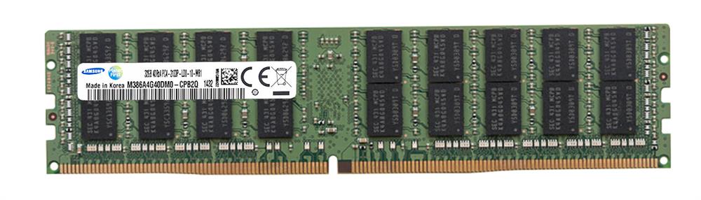 M386A4G40DM0-CPB2Q Samsung 32GB PC4-17000 DDR4-2133MHz Registered ECC CL15 288-Pin Load Reduced DIMM 1.2V Quad Rank Memory Module
