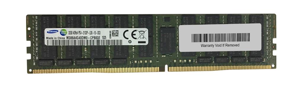 M386A4G40DM0-CPBQE Samsung 32GB PC4-17000 DDR4-2133MHz ECC Registered CL15 288-Pin Load Reduced DIMM 1.2V Quad Rank Memory Module
