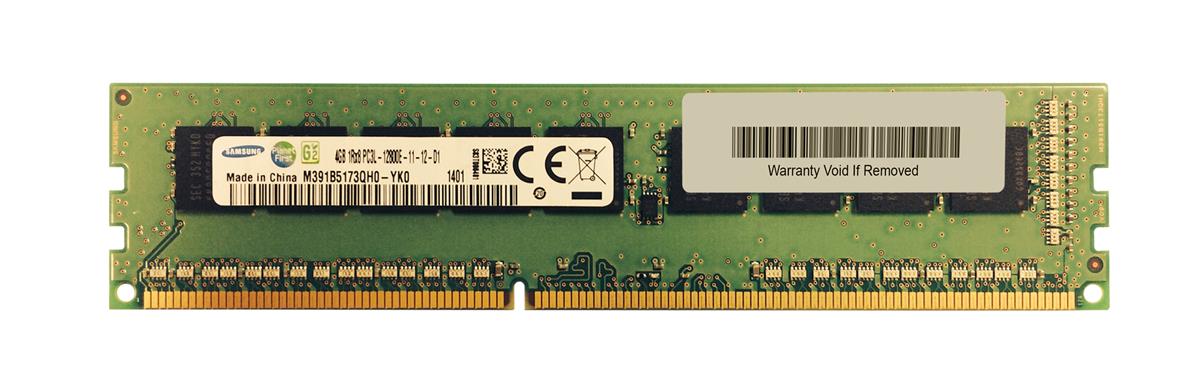 M391B5173QH0-YK0 Samsung 4GB PC3-12800 DDR3-1600MHz ECC Unbuffered CL11 240-Pin DIMM 1.35V Low Voltage Single Rank Memory Module