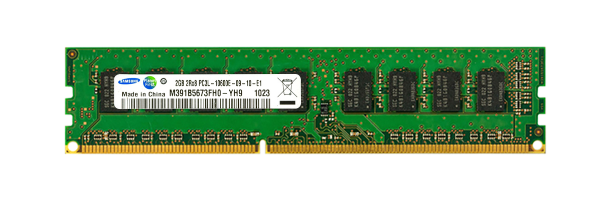 M391B5673FH0-YH9 Samsung 2GB PC3-10600 DDR3-1333MHz ECC Unbuffered CL9 240-Pin DIMM 1.35V Low Voltage Dual Rank Memory Module